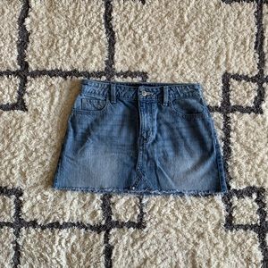 Hollister High-Rise Denim Mini Skirt
